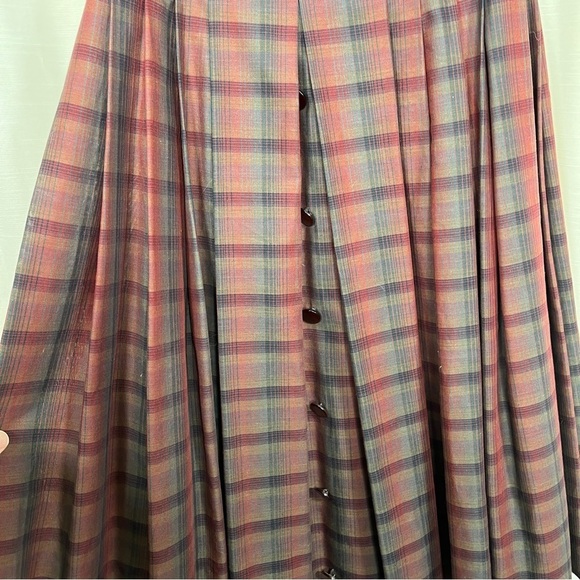 Vintage Dixie Deb 50s plaid fit n flare dress - Picture 3 of 9